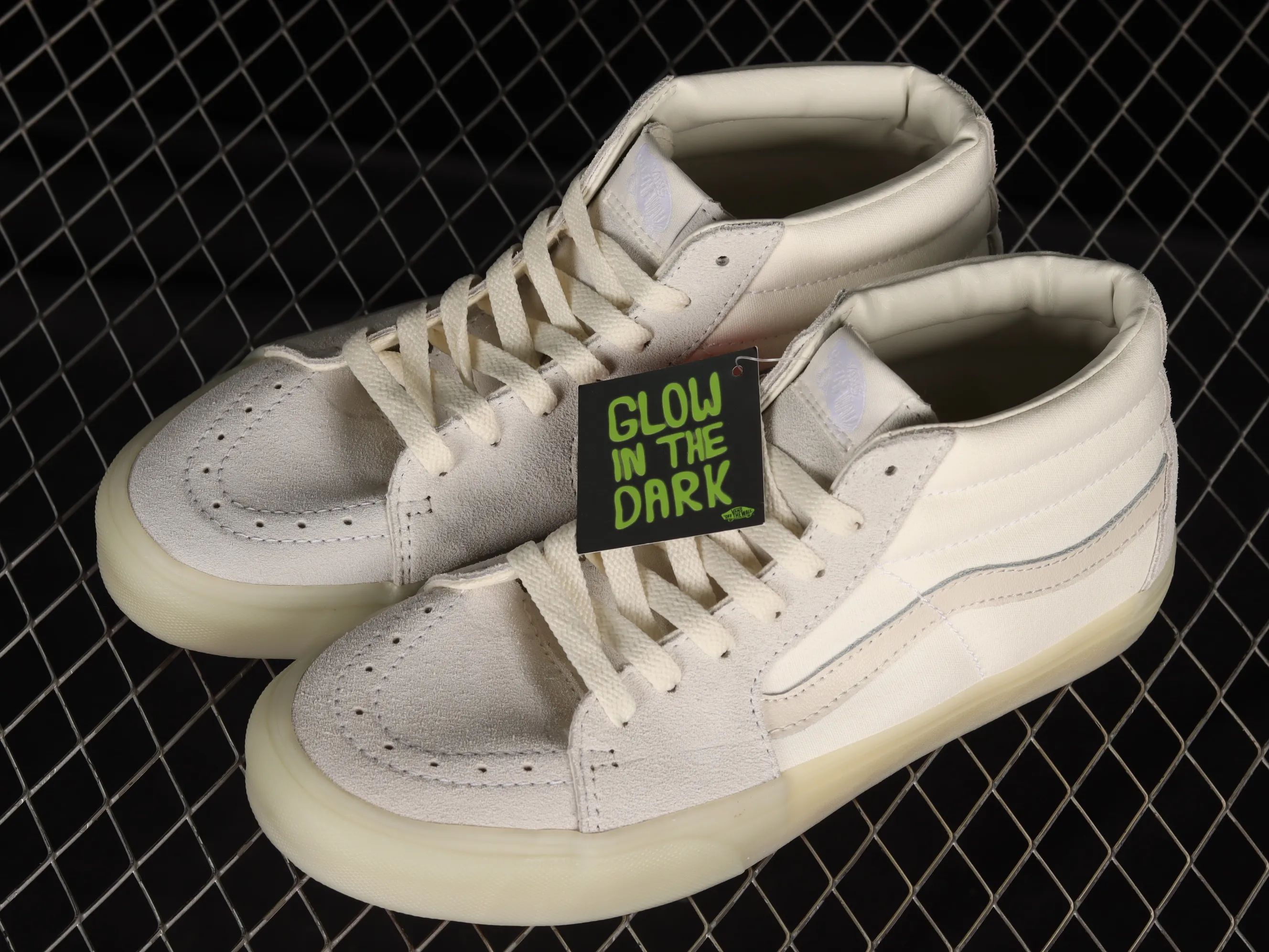All categories Vans Vans series Vans Mid Vans China Vans Sk8-Mid official new cool transparent jelly glass glue pure white Chinese sneakers VN0A3WM3ABE
